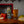 Glass of pear cider and the cider can on a wooden table with apples and pears.